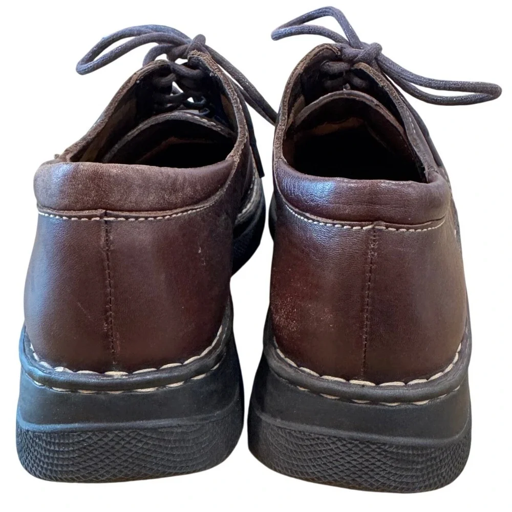 Born Leather Oxford Shoes Mens 10 Brown Lace Up Handcrafted Comfort Gorpcore